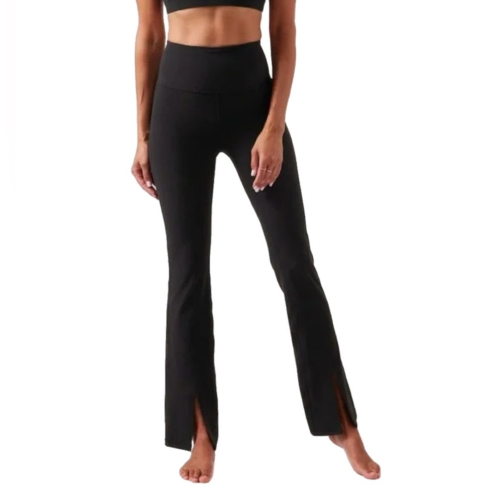 ✨Athleta Elation Ultra High Rise Split Black Flare Pant✨